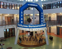 Blariacum college opening Reclameboog